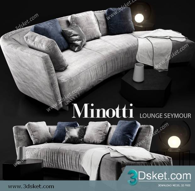 3D Model Sofa Free Download 0527