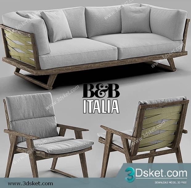3D Model Sofa Free Download 0530
