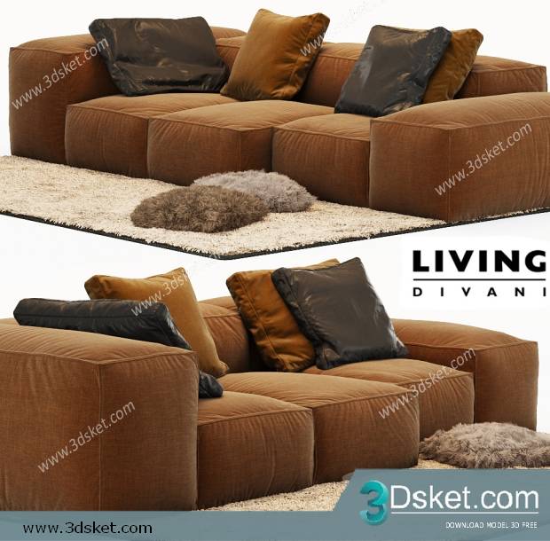 3D Model Sofa Free Download 0543