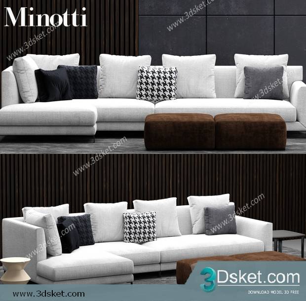 3D Model Sofa Free Download 0544