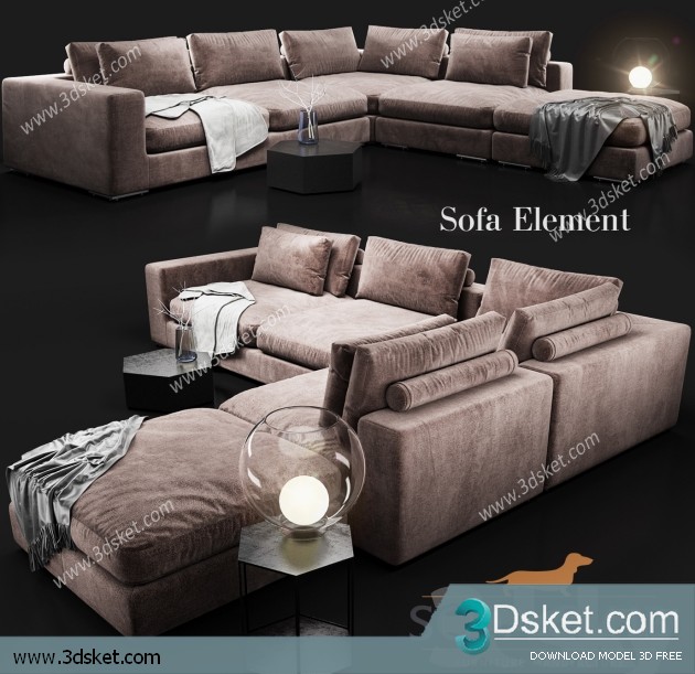 3D Model Sofa Free Download 0550