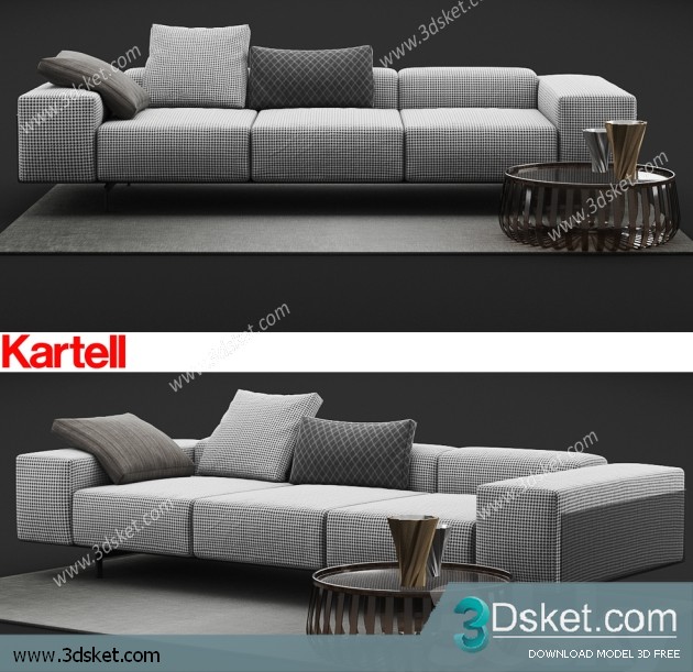 3D Model Sofa Free Download 0558