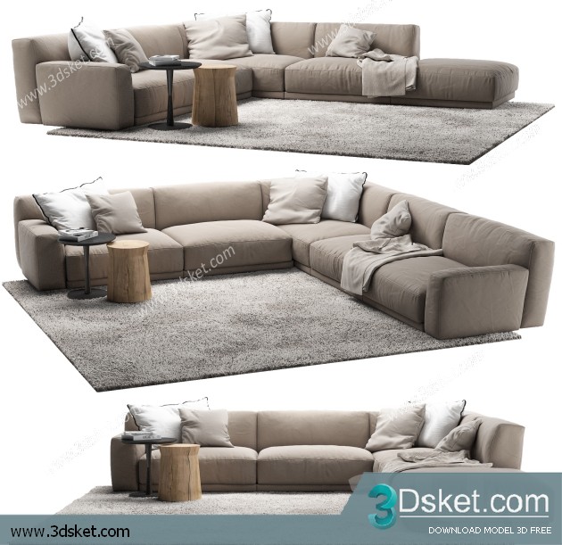 3D Model Sofa Free Download 0561