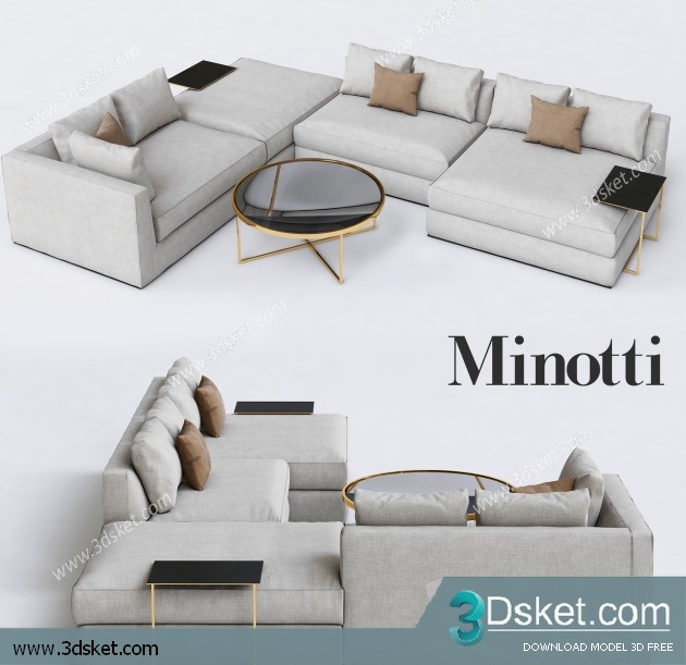 3D Model Sofa Free Download 0566