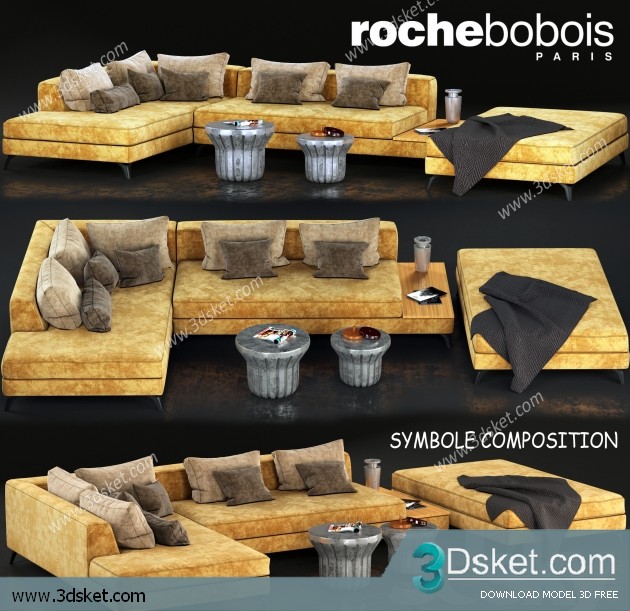 3D Model Sofa Free Download 0558