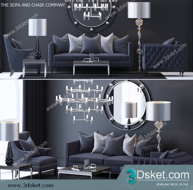 3D Model Sofa Free Download 0586