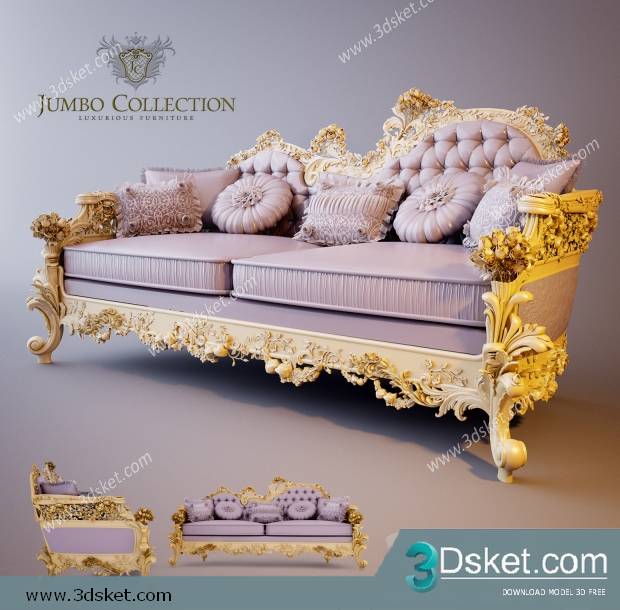 3D Model Sofa Free Download 0598