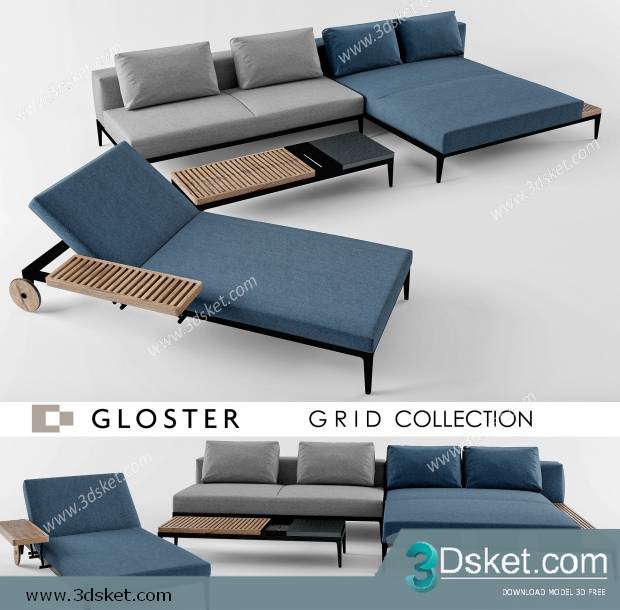 3D Model Sofa Free Download 0606