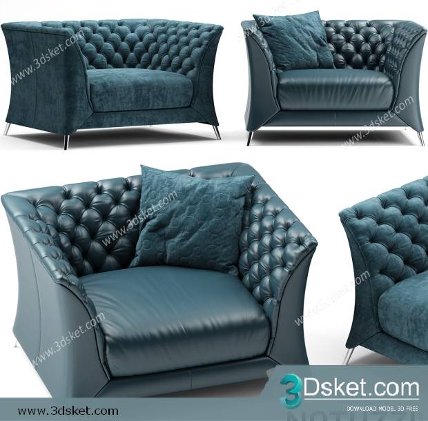 3D Model Sofa Free Download 0609