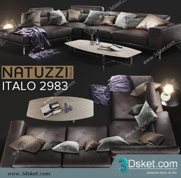 3D Model Sofa Free Download 0612