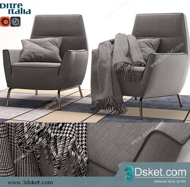 3D Model Sofa Free Download 0624