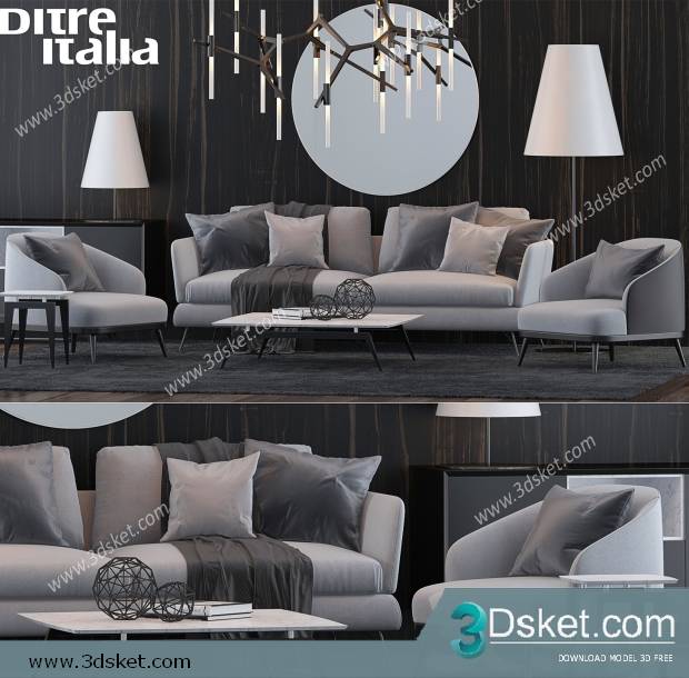 3D Model Sofa Free Download 0626
