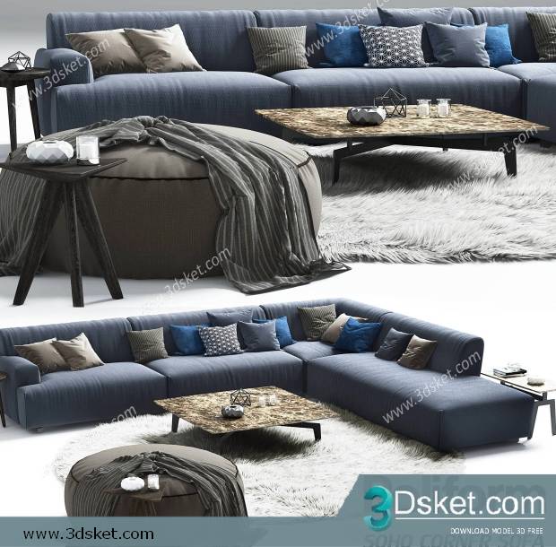 3D Model Sofa Free Download 0629