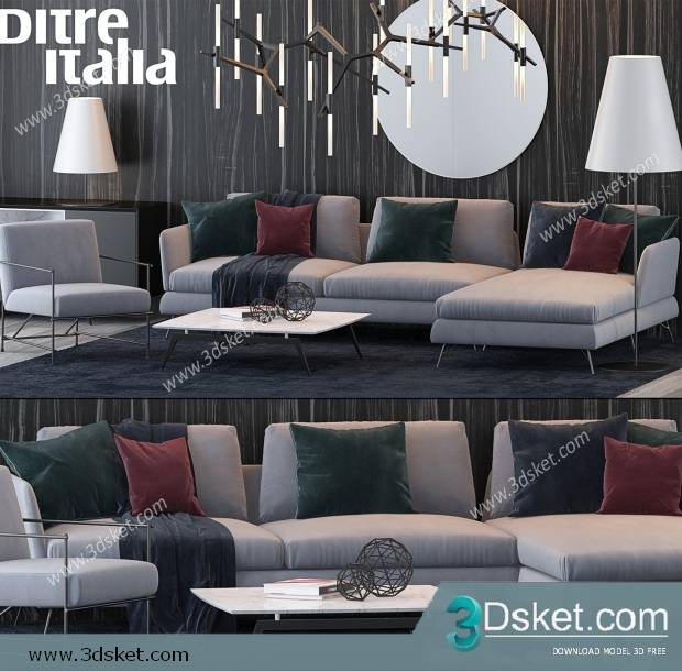 3D Model Sofa Free Download 0636