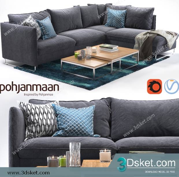 3D Model Sofa Free Download 0641