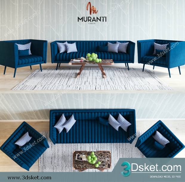 3D Model Sofa Free Download 0644