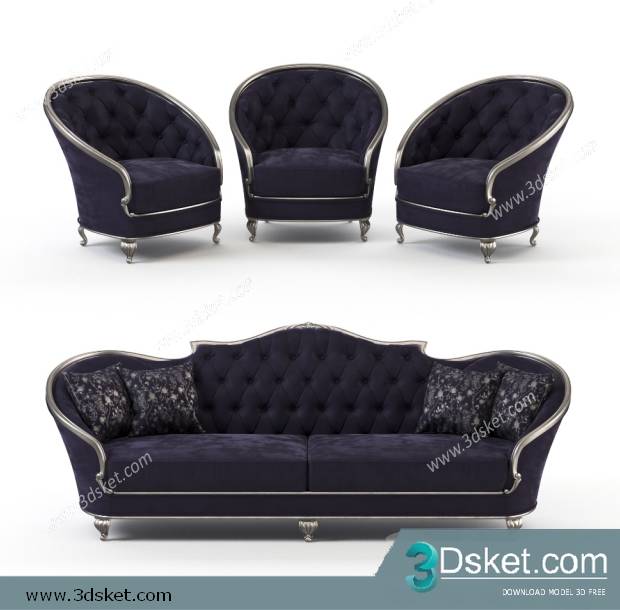 3D Model Sofa Free Download 0646