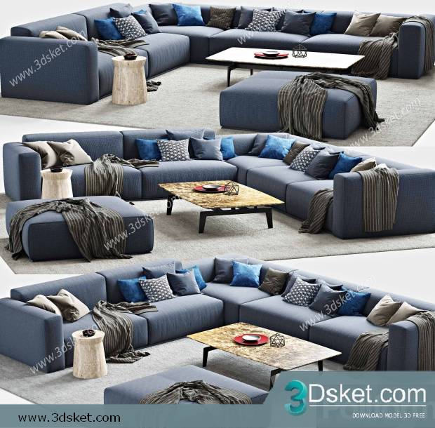 3D Model Sofa Free Download 0647