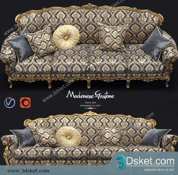 3D Model Sofa Free Download 0652