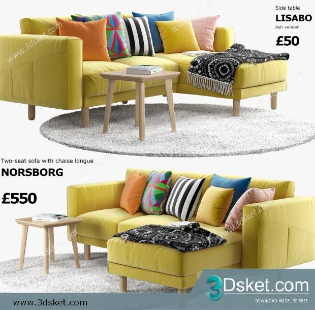 3D Model Sofa Free Download 0653