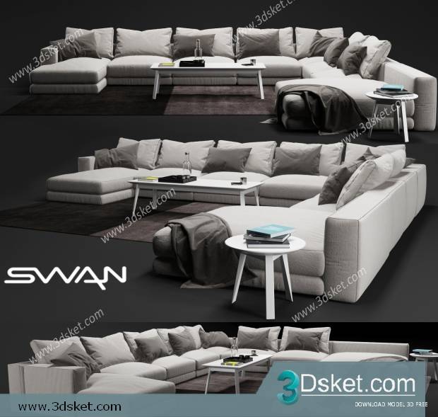 3D Model Sofa Free Download 0656