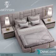 3D Model Bed Free Download Giường 341