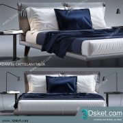 3D Model Bed Free Download Giường 358