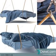 3D Model Bed Free Download Giường 369