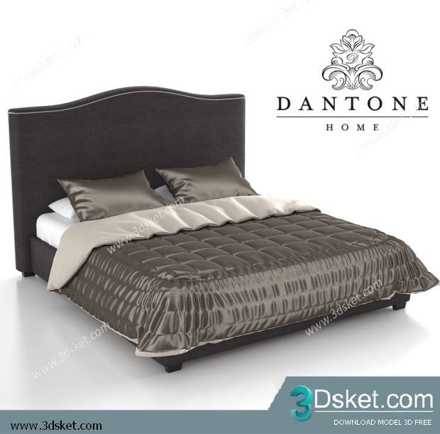 3D Model Bed Free Download Giường 378