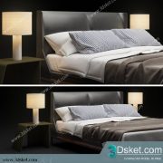 3D Model Bed Free Download Giường 381