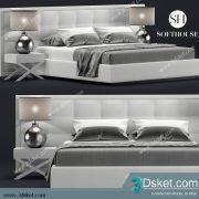 3D Model Bed Free Download Giường 385