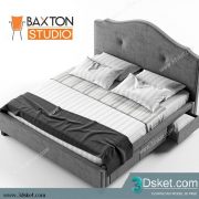 3D Model Bed Free Download Giường 391
