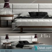 3D Model Bed Free Download Giường 398