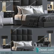 3D Model Bed Free Download Giường 405