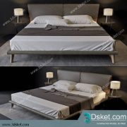 3D Model Bed Free Download Giường 410