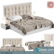 3D Model Bed Free Download Giường 413