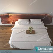 3D Model Bed Free Download Giường 422