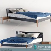 3D Model Bed Free Download Giường 430