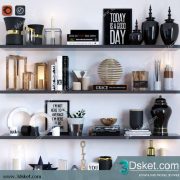 Free Download Decorative set 3D Model 0436