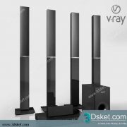 3D Model Audio Free Download Thiết Bị Âm Thanh 013