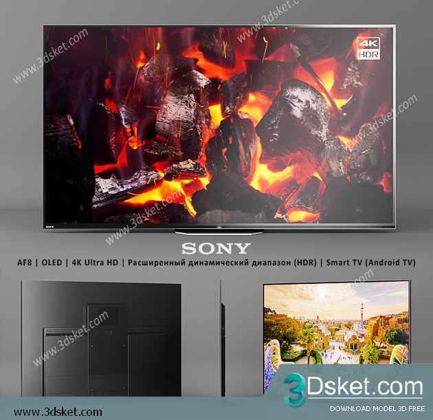 3D Model TV Free Download 009