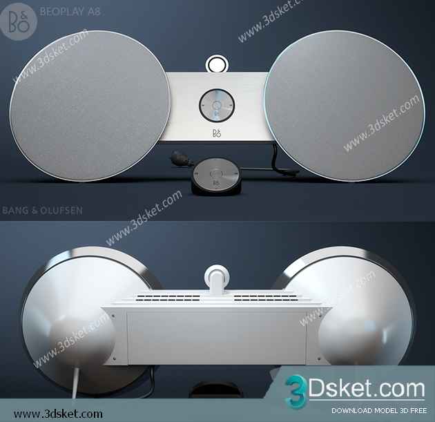 3D Model Audio Free Download Thiết Bị Âm Thanh 007