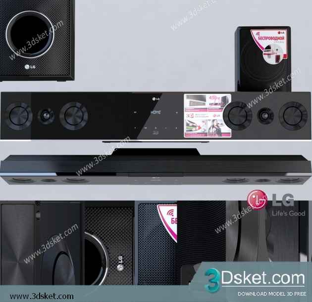 3D Model Audio Free Download Thiết Bị Âm Thanh 002