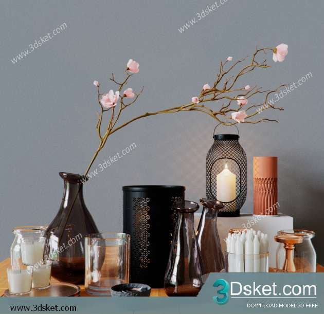 Free Download Decorative set 3D Model 0403