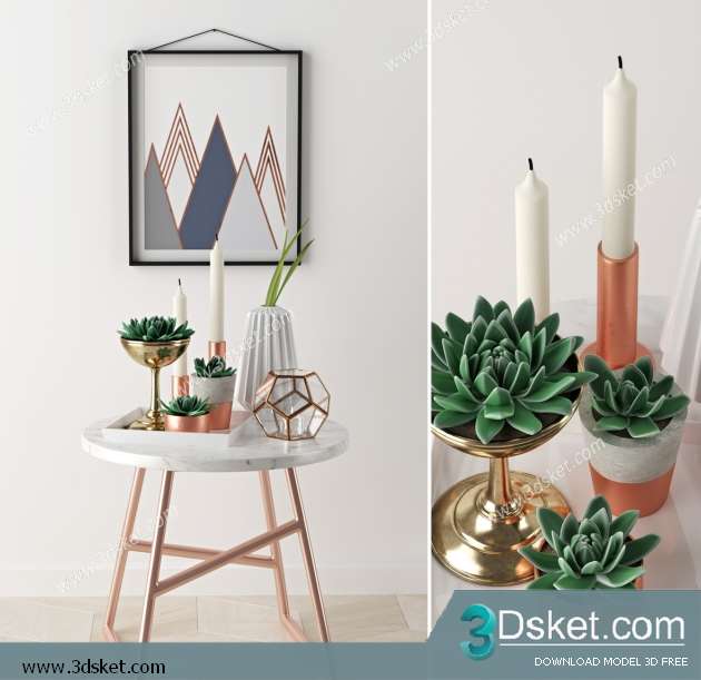 Free Download Decorative set 3D Model 0414