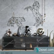 Free Download Decorative set 3D Model 0415