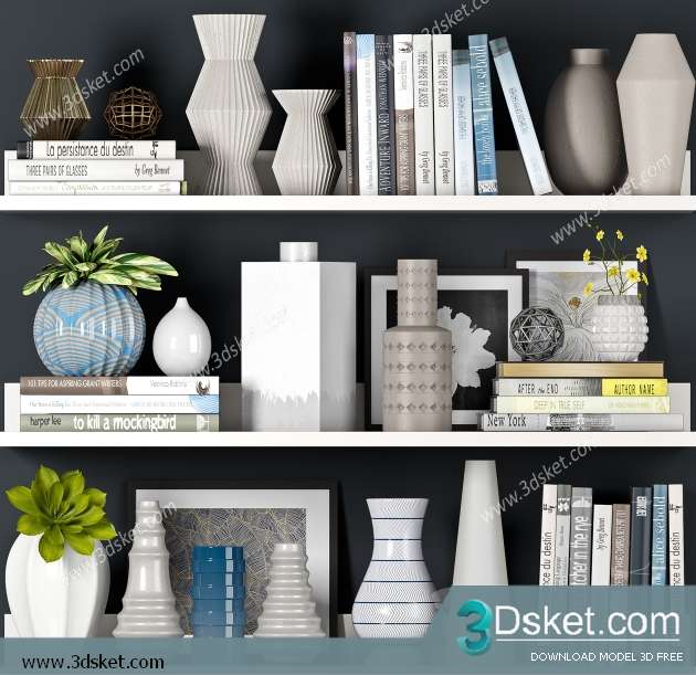 Free Download Decorative set 3D Model 0427
