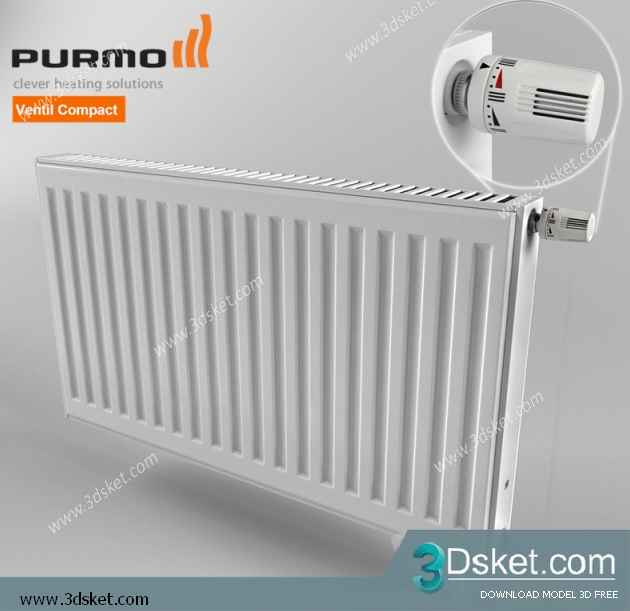 3D Model Fireplace Free Download 003