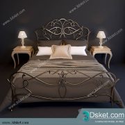 3D Model Bed Free Download Giường 441