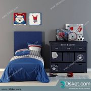 3D Model Bed Free Download Giường 446
